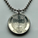 2000 Romania 1000 Lei coin pendant Romanian golden eagle Bucharest Orthodox cross Balkans Moldavia Wallachia Constantin Brancoveanu n002732