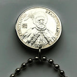 2000 Romania 1000 Lei coin pendant Romanian golden eagle Bucharest Orthodox cross Balkans Moldavia Wallachia Constantin Brancoveanu n002732