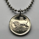 1980 Israel 1/2 Sheqel coin pendant necklace jewelry Jewish Lion of Judah Seal of Shema Jeroboam Judea Samaria Jerusalem Tel Aviv menorah Hebrew Haifa Rishon LeZion Petah Tikva Yiddish Bar Kochba Nazareth Palestine Star of David Jew Torah n001379