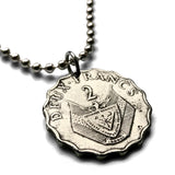 1970 Rwanda 2 Francs coin pendant Rwandese coat of arms Kinyarwanda Kigali Banyarwanda Ruhengeri Butare Muhanga Bantu Batwa people East Africa Great Lakes Hutu Abahutu Tutsi Twa people Swahili n002357