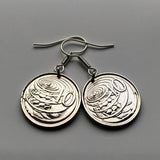 Cayman Islands 10 Cents coin earrings cute green sea turtle red ear slider black sea turtle Great Caiman Grand Cayman George Town coral sand beach ocean snorkeling British West Indies tortoise e000083