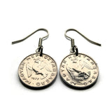 Hungary Magyar 10 Filler Hungarian dove bird coin earrings Budapest Debrecen Szeged Miskolc Pécs Nyíregyháza pigeon Danube river Hajdú-Bihar Gellért Hill Magyarország Pest e000199