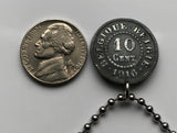 1915 Belgium Belgie Belgique 10 Centimes coin pendant necklace jewelry World War 1 Belgian lion Brussels Bruges Antwerp Ghent Liège Limbourg Bilstain Wallonia Namur Leuven Charleroi Schaerbeek Mechelen Flanders Flemish Deurne Ostend Dinant n001039