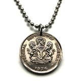 1973 Nigeria 10 Kobo coin pendant Nigerian black shield horses eagle Abuja Lagos Kano Ibadan Benin City Port Harcourt Jos Giant of Africa Ilorin Oyo Uyo Sokoto Owerri Zuma Rock Super Eagles Hausa language Igbo people Yoruba Kaduna Anambra Katsina n001426