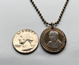 1994 Tanzania 100 Shilingi coin pendant impalas antelope Dodoma Tanganyika African Great Lakes Moshi Ngorongoro Wildlife park Bantu n001437