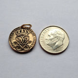 1936 Sweden Sverige 1 Ore coin pendant necklace jewelry initial G Swedish 3 crowns Tre Kroner Stockholm Uppsala Malmo Swedes Gothenburg Vasteras Helsingborg Norrkoping Nordic Scandinavian Viking Norse Baltic n000385