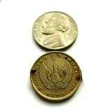 1973 Greece Hellas 1 Drachma coin bracelet Greek little owl of Athena glaux phoenix Pallas Athens Acropolis Parthenon Tetradrachm b000002