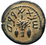 Israel 5 Agorot coin pendant Jewish lulav etrog date palm tree Jew Holiday Sukkot Hebrew Bar Kokhba revolt Yom Tov n001725