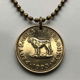 1993 North Macedonia 1 Denar coin pendant Sarplaninac Macedonian Shepherd Dog sheep dog Šar Mountains Skopje Bitola Kumanovo Prilep n000888
