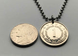 1975 Jugoslawien Jugoslavija 1 Dinar Münze Anhänger Halskette Schmuck Serbien Kroatien Belgrad Bosnien Herzegowina Slowenien Srbija Balkan Südslawisch n001158