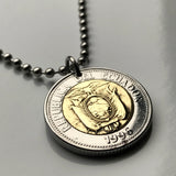1996 Ecuador 1000 Sucres coin pendant necklace jewelry escudo Ecuatoriano Quito Cuenca Ibarra Los Ríos Azuay Tungurahua Cotopaxi Imbabura Sucumbíos n001601
