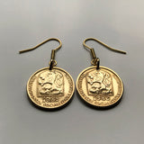 Czechoslovakia 20 Haleru coin earrings socialist republic Czech lion Slovakia Prague Cesky Krumlov Bratislava Bohemia Moravia Charles Bridge Brno Cesky Krumlov Kutná Hora Ostrava Plzeň Slovakia e000325