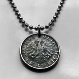 1948 Austria Osterreich 10 Groschen coin pendant Austrian eagle Vienna Habsburg shield Salzburg Graz Innsbruck Carinthia Styria Klagenfurt Villach Sankt Pölten Linz Tyrol Wels Dornbirn Wiener n000436