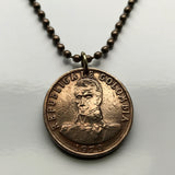 1979 Kolumbien 2 Pesos Münzanhänger Kolumbianer Simon Bolivar Medellin Cali Bogota Pereira Columbia Parcero Santander Parcero n002806