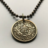 1926 Tunisia 50 Centimes coin pendant Tunisian Tunis Sfax French North African Arabic Islamic Muslim Good for El Djem necklace n001471