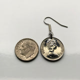 Bermuda 1 Cent coin earrings Bermudian Lily Lilies flowering plant Hamilton St George's blossom floral botanical bouquet British West Indies Parish Church Bay Park Davids Island e000020