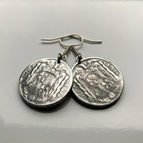 1940 España Spain 10 Centimos coin earrings escudo Español Madrid Barcelona Murcia Asturias Catalan Las Palmas Vigo Gijón Ibiza Oviedo e000376