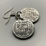 1940 España Spain 10 Centimos coin earrings escudo Español Madrid Barcelona Murcia Asturias Catalan Las Palmas Vigo Gijón Ibiza Oviedo e000376