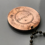 1950 Somalia 5 Centesimi Münze Anhänger Halskette Schmuck Somalischer Elefant Mogadischu Hargeisa Bosaso Horn von Afrika Galkayo Borama Burao Kismayo Merca Afgooye Dhambalin Barawa Hafun Somaliland Puntland Gondershe n000852