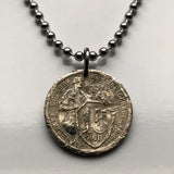 1932 USSR CCCP Soviet Union Communist Russia 15 Kopeks coin pendant necklace socialist Moscow Saint Petersburg Vladimir Lenin Stalin Karl Marx February Revolution comrades n003431