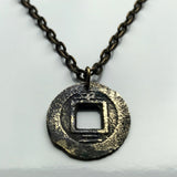 antique! 1727 Korea 1 Mun cash coin pendant Korean jewelry Seoul Busan Incheon Daegu Daejeon Sang Pyong Hun mint treasury Tong Bo Hangul Hanja Joseon Kingdom Baekje Goguryeo Silla n002173c