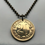 1973 Yugoslavia 20 Para Serbia Croatia Belgrade Bosnia coin pendant Herzegovina Slovenia Srbija Balkans South Slavic n001157