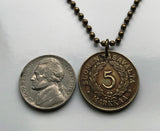 1951 Finland Suomi 5 Markka coin pendant necklace jewelry Finnish lion Helsinki Espoo Finnic Nordic Tampere Vantaa Oulu Turku Lahti Savonlinna Rovaniemi Mikkeli Uusimaa Pirkanmaa Jyväskylä Porvoo n000326