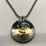 1993 Finland Suomi 10 Markkaa coin pendant necklace jewelry Finnish Capercaillie bird Helsinki Espoo Finnic Tampere Vantaa Oulu Turku Lahti Savonlinna Rovaniemi Mikkeli Uusimaa Pirkanmaa Jyväskylä Porvoo Nordic n000325