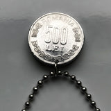 2000 Romania 500 Lei coin pendant necklace jewelry Romanian golden eagle Bucharest Orthodox cross Balkans Moldavia Wallachia Transylvania n001907