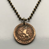 1899 Niederlande Nederland 1 Cent Münze Anhänger Halskette Schmuck Niederländischer Löwe Amsterdam Utrecht Groningen Almere Stad Breda Nijmegen Gouda Muiden n000445