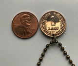 1899 Niederlande Nederland 1 Cent Münze Anhänger Halskette Schmuck Niederländischer Löwe Amsterdam Utrecht Groningen Almere Stad Breda Nijmegen Gouda Muiden n000445