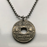 1936 Libanon Liban 1 Piaster Münzanhänger Libanesische Löwen Zeder Beirut Tripolis Aley Jounieh Anjar Bsharri Zahlé Sidon Byblos Tyros Der Levant Naher Osten Phönizischer Levant Bekaa-Tal Zedern Gottes Berg Libanon Levantinisch Arabisch Mittelmeer n002881