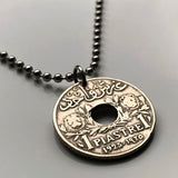 1936 Libanon Liban 1 Piaster Münzanhänger Libanesische Löwen Zeder Beirut Tripolis Aley Jounieh Anjar Bsharri Zahlé Sidon Byblos Tyros Der Levant Naher Osten Phönizischer Levant Bekaa-Tal Zedern Gottes Berg Libanon Levantinisch Arabisch Mittelmeer n002881