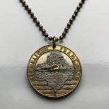 1992 France French 20 Francs Mont Saint Michel coin pendant Normandy cultural site Parisian la Fête nationale Louvre Seine tourism n003132