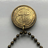 MBTA Massachusetts Bay Transportation Authority Subway train transit T Token coin pendant Boston Massachusetts initial T necklace n001072