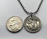 Moneda colgante de 20 kopeks de la URSS CCCP de 1932, Rusia comunista, Unión Soviética, Moscú, socialista, Sochi, Rossiya, Lenin, Stalin, Marx, martillo y hoz n.º 001132