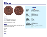 1960's Turkey 5 Kurus coin earrings crescent moon star Istanbul Levent Mardin Antalya Canakkale Troy Trabzon Anatolia Göreme Urfa e000265