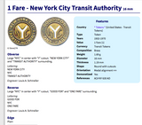 USA NYC 1953-1970 New York City Subway transit token coin pendant Manhattan Brooklyn Bronx Queens E F R trains railroad transportation n003226