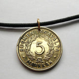 1951 Finland Suomi 5 Markka coin pendant necklace jewelry Finnish lion Helsinki Espoo Finnic Nordic Tampere Vantaa Oulu Turku Lahti Savonlinna Rovaniemi Mikkeli Uusimaa Pirkanmaa Jyväskylä Porvoo n000326