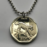 2018 Peru 1 Sol coin pendant jaguar Amazon jungle leopard tiger lion llama alpaca vicuña Cuzco Lima Machupichu Inca Nazca n002820