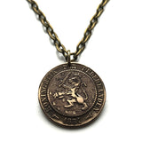 1881 Netherlands 2-1/2 Cents coin pendant necklace jewelry Dutch lion Amsterdam Utrecht Holland Rotterdam The Hague Eindhoven Groningen Tilburg Leiden Nederlanden Groningen Almere Stad Breda Nijmegen Gouda n001216