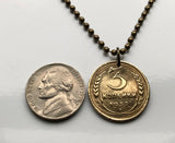 1931 CCCP UdSSR Sowjetunion Russland 3 Kopeken Münzanhänger Moskau Sotschi Kommunistisch Sankt Petersburg Jekaterinburg Kasan Sotschi Rossija Lenin Stalingrad Marx Bolschewiken Roter Platz Hammer und Sichel n003403…