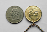 1979 Kolumbien 25 Centavos Münzanhänger Simón Bolívar Bogotá Cali Pereira Soledad Ibagué Santander Caldas Leticia Columbia Parcero n001740