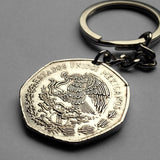 1976 Mexico 10 Pesos coin pendant Mexican eagle Cancun Tijuana Veracruz Toluca Chiapas Pachuca Morelia Durango Guadalajara n002008