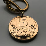 1983 Suomi Finland 5 Markkaa coin jewelry pendant Finnish Icebreaker ship Helsinki Espoo Finnic Nordic Tampere Vantaa Oulu Turku Lahti Uusimaa Pirkanmaa Jyväskylä Baltic Sea Arctic Porvoo n002053