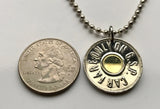 1988 USA NJ New Jersey GSP Garden State Parkway Car Transportation Transit Highway Token coin pendant charm Car Fare necklace n001228