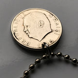 1975 Haiti 10 Centimes coin pendant Haitian flags cannons palm trees Port-au-Prince Cap-Haïtien Carrefour Delmas Pétion-Ville  Port-de-Paix Croix des Bouquets Jacmel Léogâne Les Cayes Citadelle Laferrière Sans-Souci Palace Minot Artibonite n001105