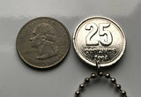 1994 Argentina 25 centavos coin pendant Cabildo Buenos Aires ayuntamiento Plaza de Mayo Tango Argentine Mar del Plata necklace n002327