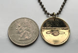 Russia Saint Petersburg Subway Metro transit token coin pendant Russian underground railway system initial M necklace jewelry n001037
