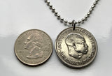 1964 Sierra Leone 20 Cent coin pendant African lion Freetown Bo Lunsar Port Loko Limba Kailahun Mattru Pujehun Milton Margai Moyamba n002403